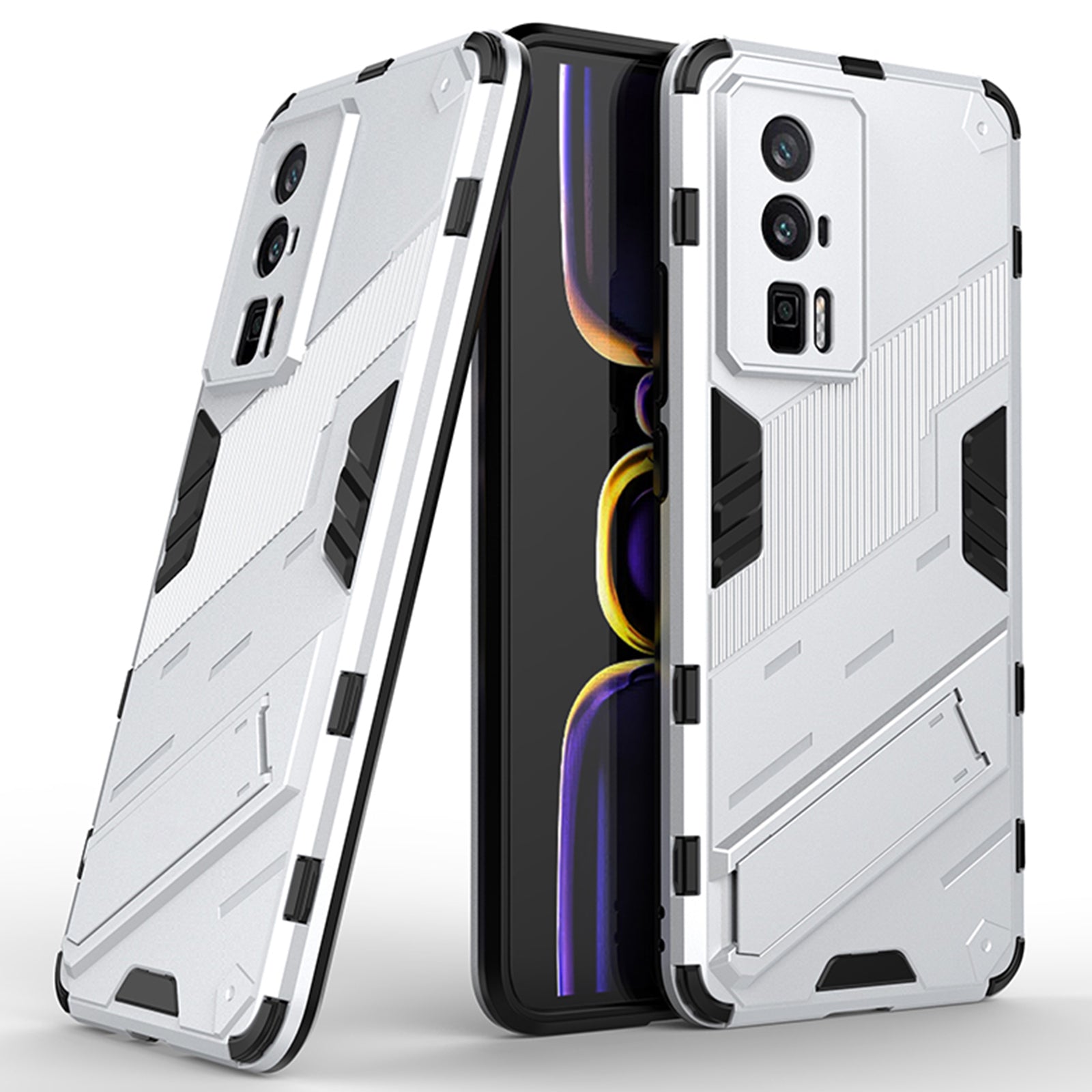 Kickstand Phone Case for Xiaomi Poco F5 Pro 5G Redmi K60 Pro 5G K60 5G Anti-scratch Soft TPU Hard PC Cover Kickstand Phone Case for Xiaomi Poco F5 Pro 5G Redmi K60 Pro 5G K60 5G Anti-scratch Soft TPU Hard PC Cover